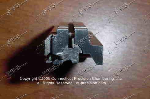 View of pinned firing pin